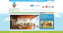Desktop Screenshot of childrensdentalzone.com