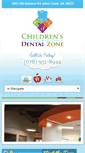 Mobile Screenshot of childrensdentalzone.com